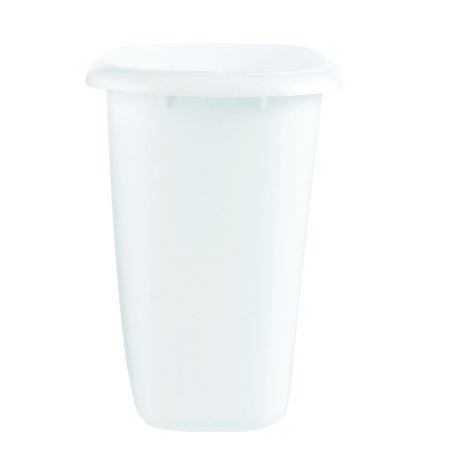 RUBBERMAID 1.5 gal White Plastic Vanity Wastebasket 2953